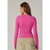 QINSEN Women’s Sexy Square Neck Shirt Long Sleeve Double Lined Tees Fitted Going Out Tops(Merlot New)