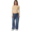 QINSEN Women’s Sexy Open Back Long Sleeve Shirts High Neck Double Lined Tees Fitted Going Out Tops(Dude)
