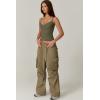 QINSEN Womens Spaghetti Strap Sweetheart Neck Sleeveless Top Slim Fit Going Out Camisole Basic Top(Army Green)