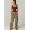 QINSEN Womens Spaghetti Strap Sweetheart Neck Sleeveless Top Slim Fit Going Out Camisole Basic Top(Chestnut)