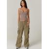 QINSEN Womens Spaghetti Strap Sweetheart Neck Sleeveless Top Slim Fit Going Out Camisole Basic Top(Mushroom)