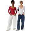 QINSEN Women’s Long Sleeve Bodysuit V Neck Body Suits Seamed Cup Going Out Tops Shirt(White)