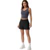 QINSEN Womens 100% Cotton Soft Casual Shorts Elastic Waist Summer Lounge Shorts with Pockets(Black)