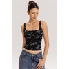 QINSEN Womens Tank Tops with Built in Bras Square Neck Double Lined Basic Sleeveless Workout Tops(Blackgrey Camo)