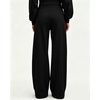 QINSEN Women’s Wide Leg Yoga Pants High Waisted Zipper Pockets Stretchy Palazzo Pants with Drawstring Hem(Black)