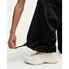 QINSEN Women’s Wide Leg Yoga Pants High Waisted Zipper Pockets Stretchy Palazzo Pants with Drawstring Hem(Black)