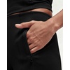 QINSEN Women’s Wide Leg Yoga Pants High Waisted Zipper Pockets Stretchy Palazzo Pants with Drawstring Hem(Black)