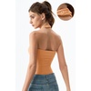 QINSEN Women’s Halter Tank Top Button Closure Cropped Going Out Cami Tops(Coral)