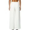 QINSEN Womens Wide Leg Palazzo Pants Wrinkle Resistant Flowy Drape Trousers(Beige)