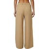 QINSEN Womens Wide Leg Palazzo Pants Wrinkle Resistant Flowy Drape Trousers(Nomad Taupe)