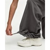 QINSEN Women’s Wide Leg Yoga Pants High Waisted Zipper Pockets Stretchy Palazzo Pants with Drawstring Hem(Dark Grey)