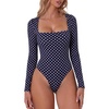 Navy With White Dots