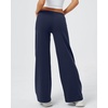 QINSEN Women’s Low Rise Wide Leg Pants Lightweight Stretch Lounge Pants(Admiral)