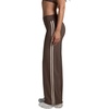 QINSEN Women’s No Front Seam Workout Leggings Stripes Wide Leg Yoag Pants(Mocha Brown)