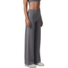 QINSEN Women’s No Front Seam Workout Leggings Stripes Wide Leg Yoag Pants(Quiet Shade)